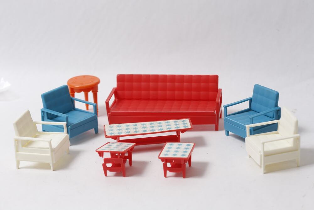 1968 Mattel Liddle Kiddles Snap-Happy Dollhouse Furniture Lot ~ 260907-WH 592
